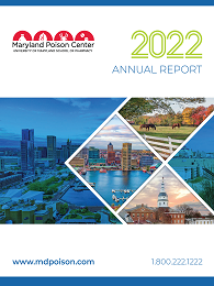 Cover of the 2022 Annual Report of the Maryland Poison Center